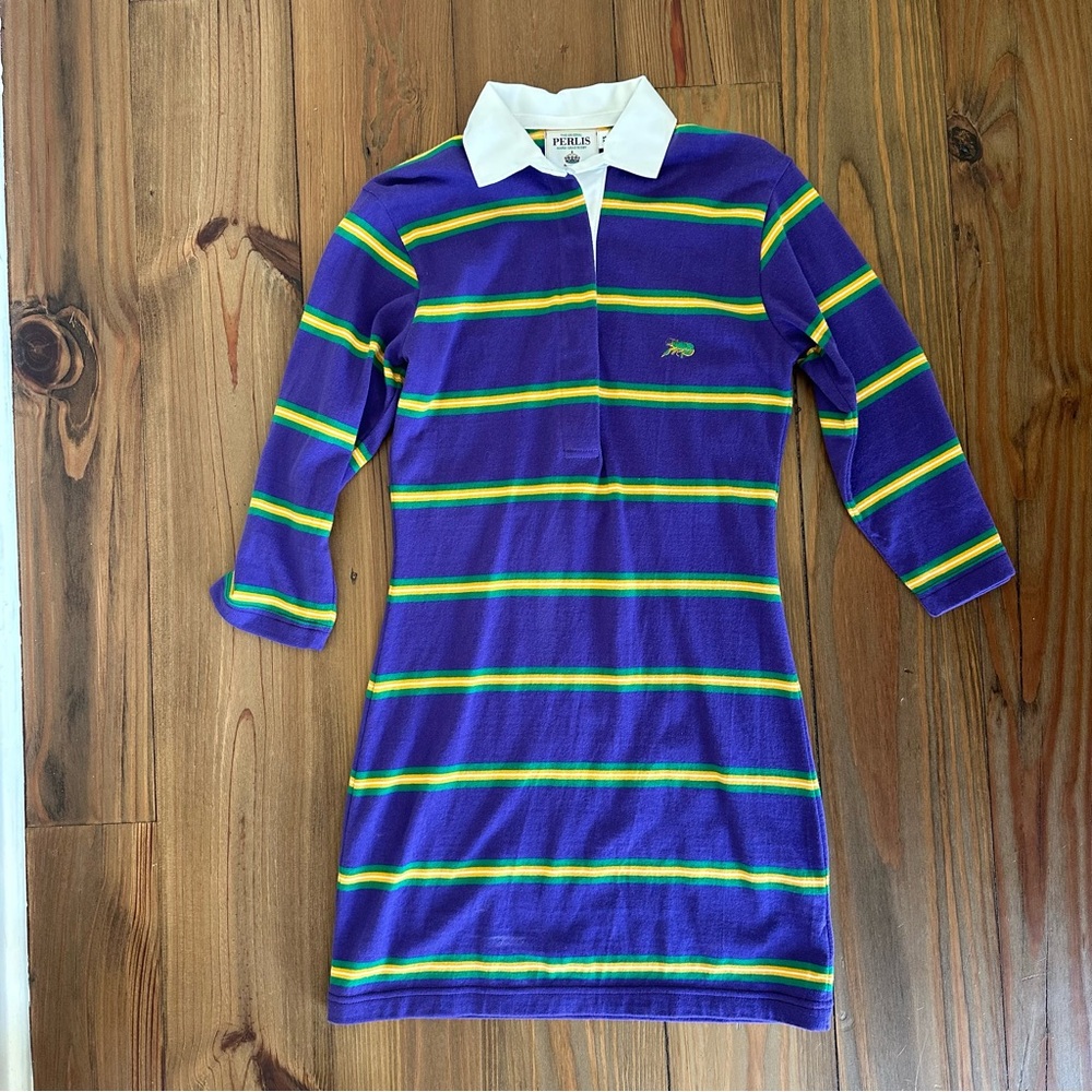 Perlis Crawfish Mardi Gras Rugby Dress